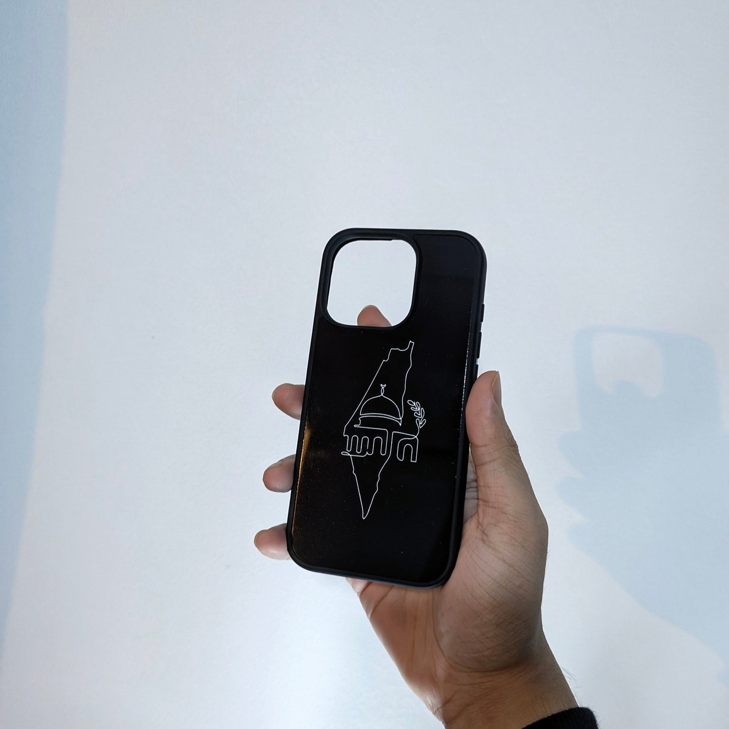 Palestine - iPhone Night Black Rubber Phone Case (Charity)