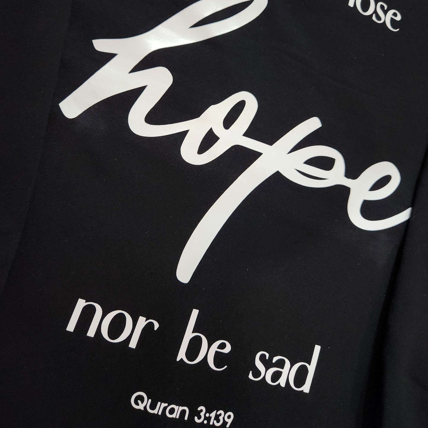 "Do not lose hope" - Black Hoodie